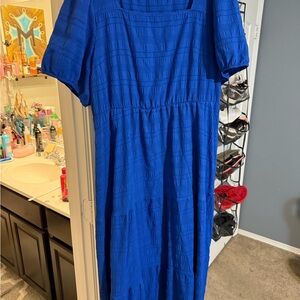 SHEIN Royal Blue Midi Dress